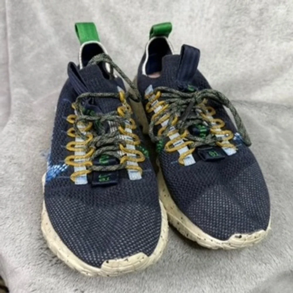 Nike Space Hippie 01 Men Dark Navy Green Volt DJ3050 400 Athletic Shoes Size 7